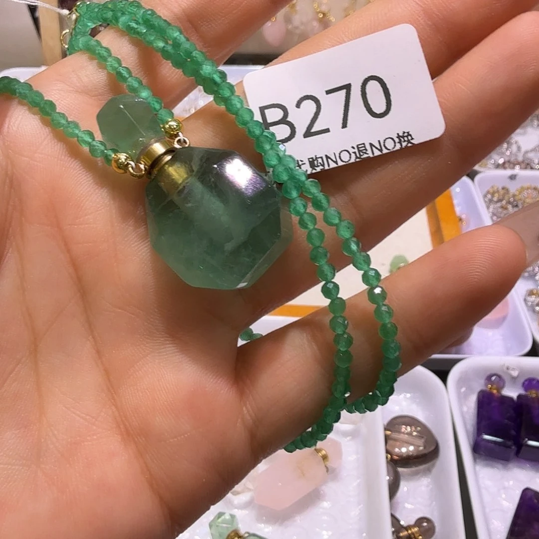 烟晶手链未镶嵌吃*程萤石