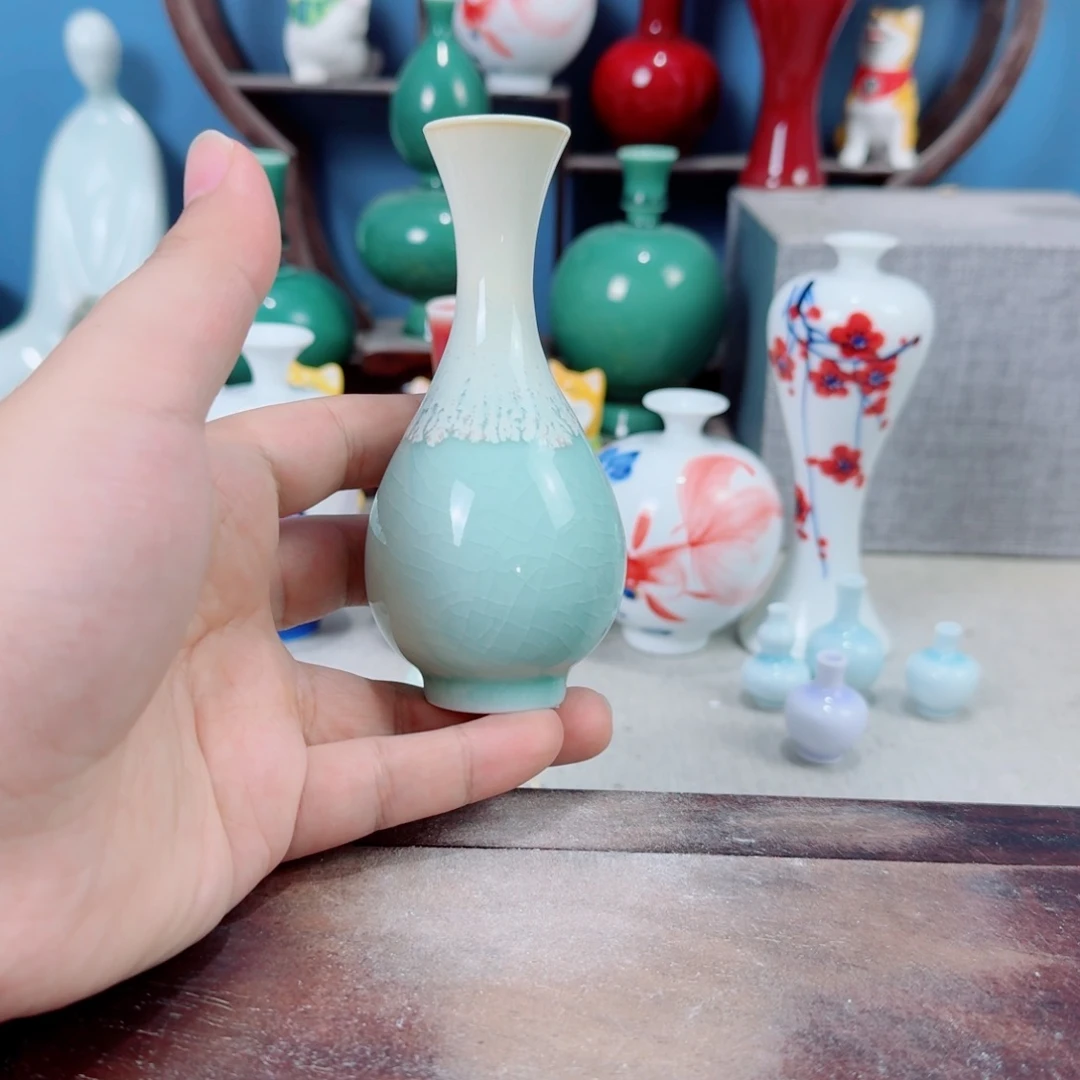 陶瓷手工小花器摆件