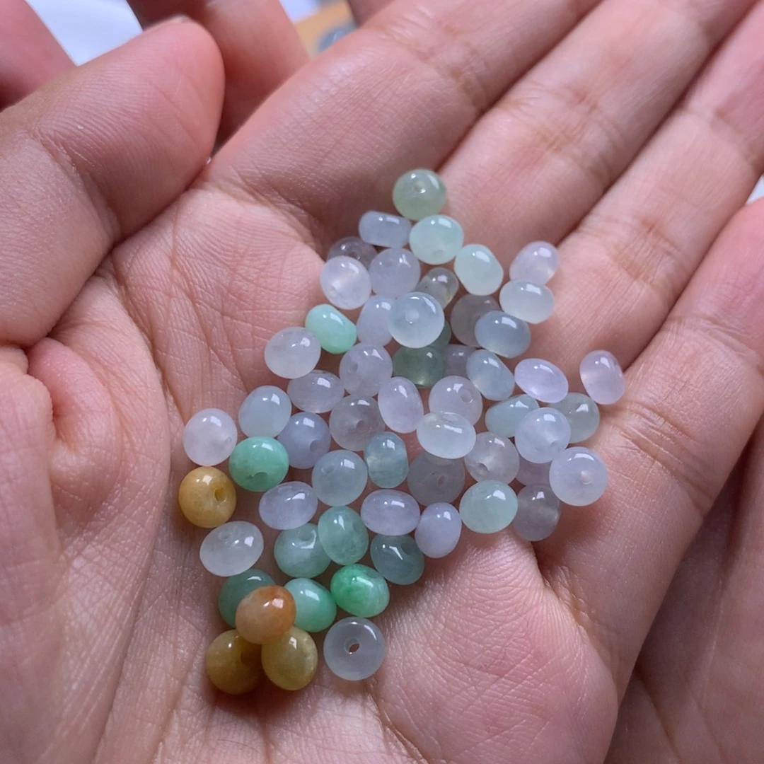 散珠翡翠忧****?多样性发货45颗