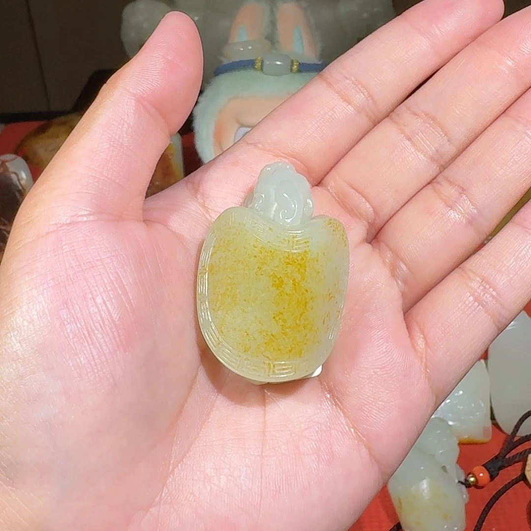 和田玉未镶嵌把件华****1龙龟