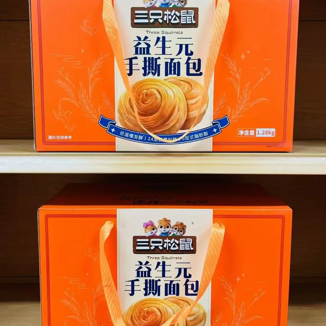 三只松鼠益生元手撕面包