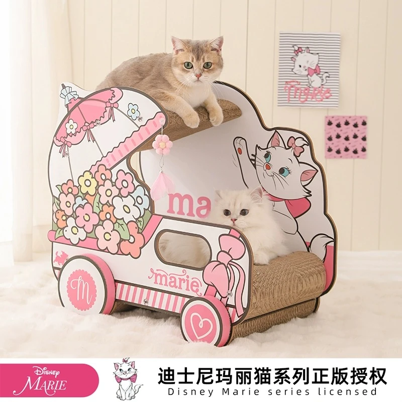 迪士尼玛丽猫系列花篮车猫咪猫抓板耐磨不掉屑超级大猫窝沙发磨爪