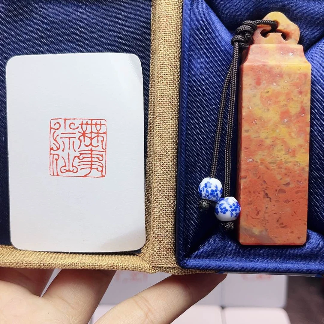 寿山石印石2.2无事小神仙 精品老挝 手工篆刻