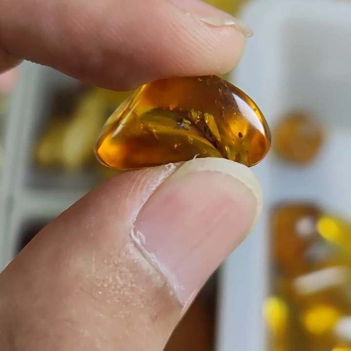 未镶嵌琥珀珠宝奇石虫珀05