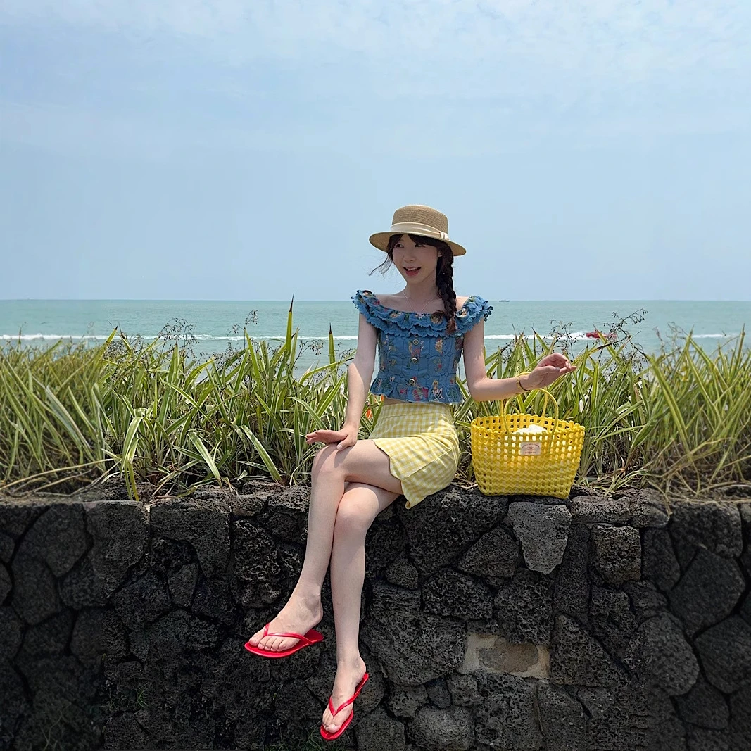 春和花野 法式碎花方领短袖上衣/格子小A半身短裙女夏季甜美套装