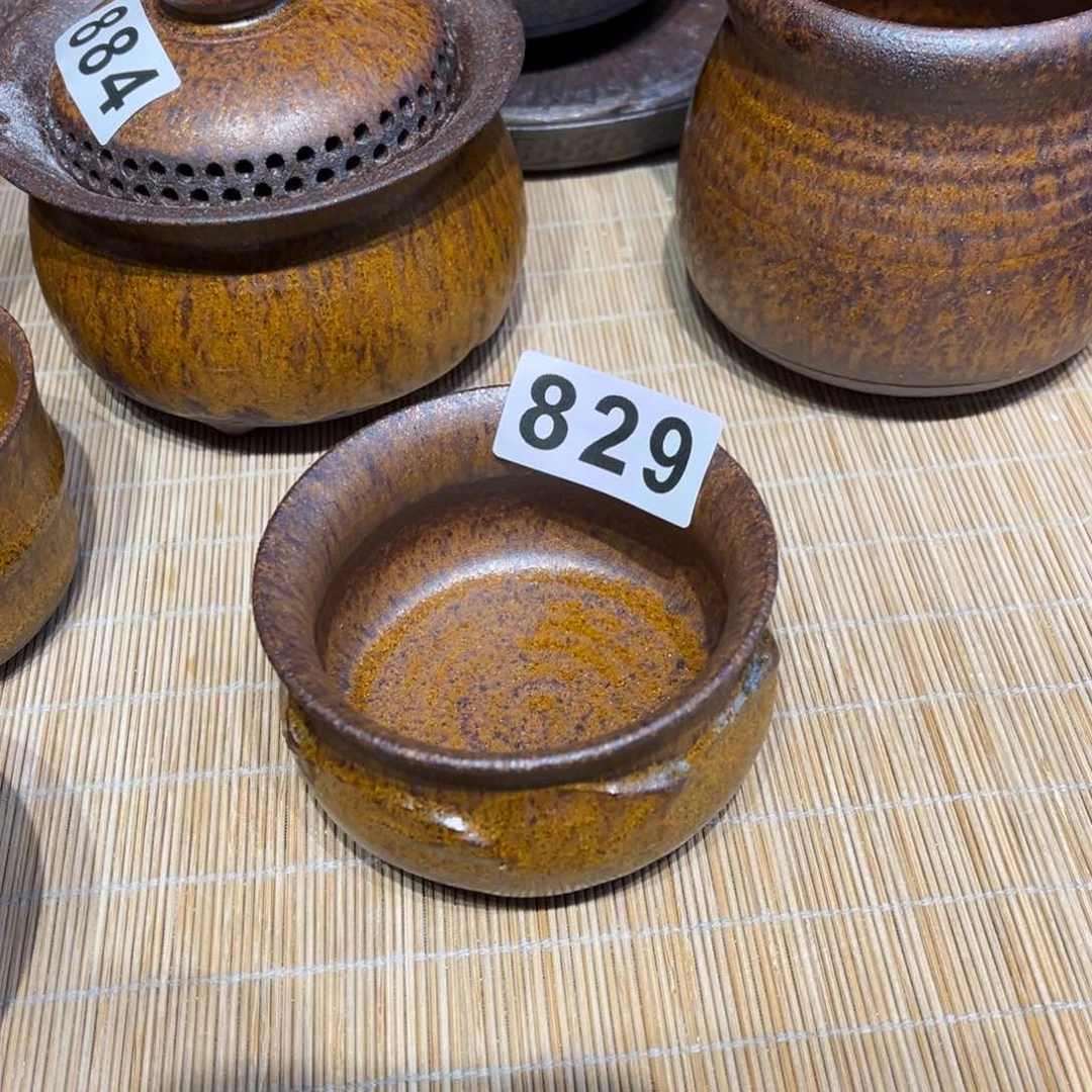 杯感**下粗瓷茶具素色盖碗