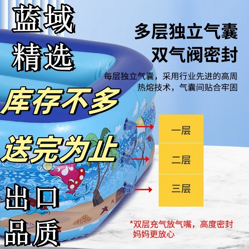 加厚可折叠充气游泳池家用婴儿洗澡池大人户外戏水池