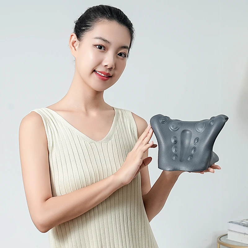【升级加强版】便携式颈椎按摩枕舒缓颈部压力家用支撑重力指压枕