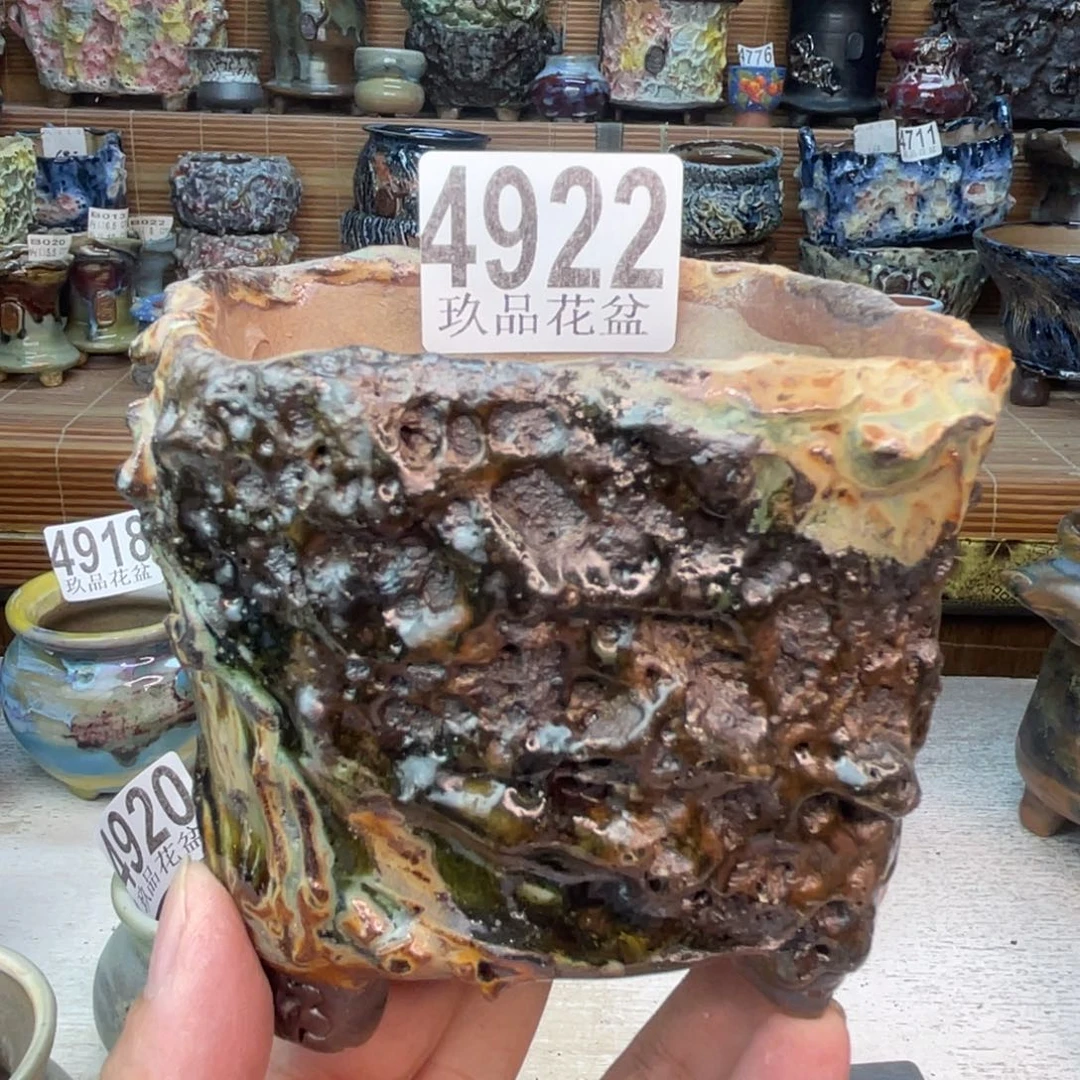 景德镇陶瓷手工花盆默认瑕疵