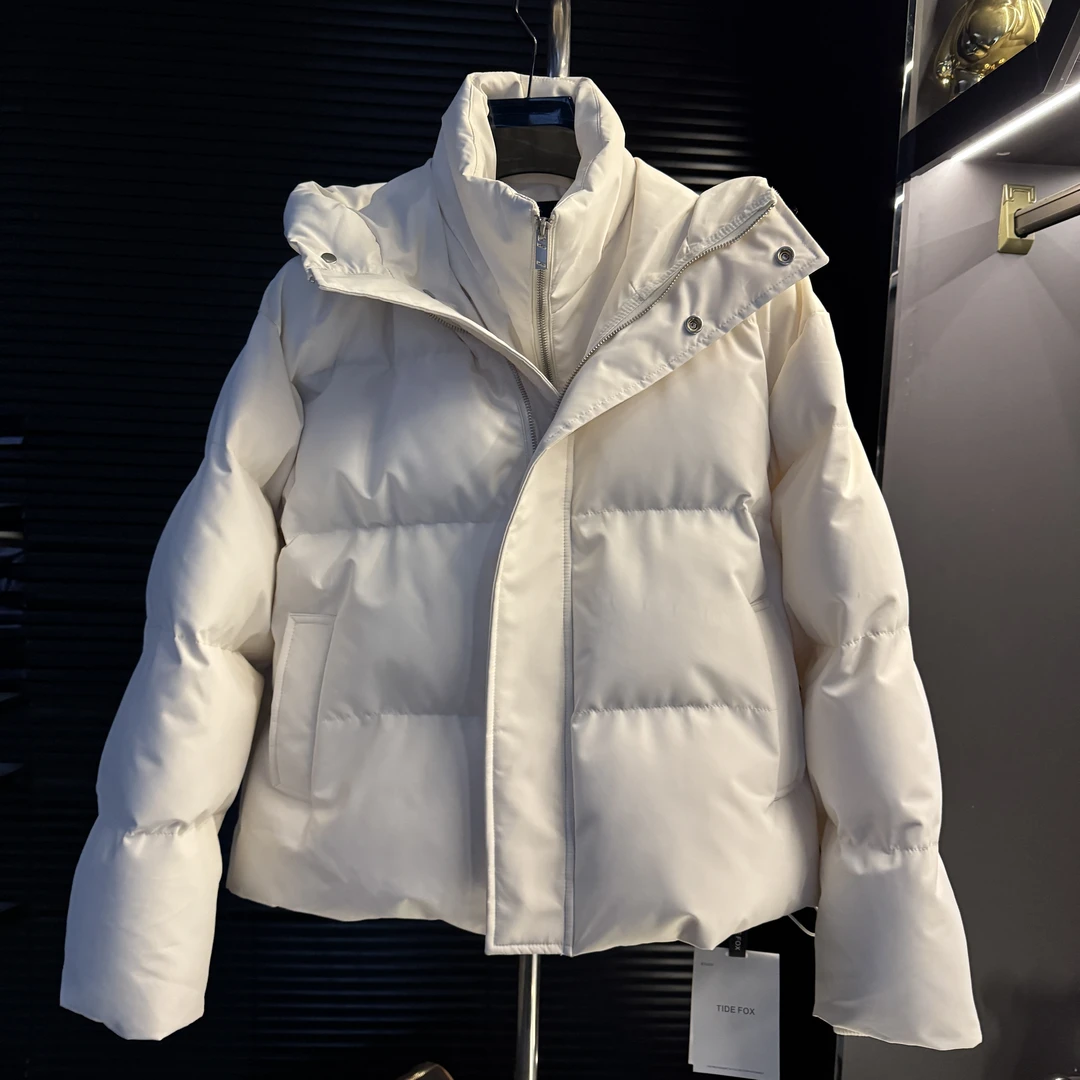 【运费补贴】港澳男士宽松连帽假两件简约外套时尚大气棉服