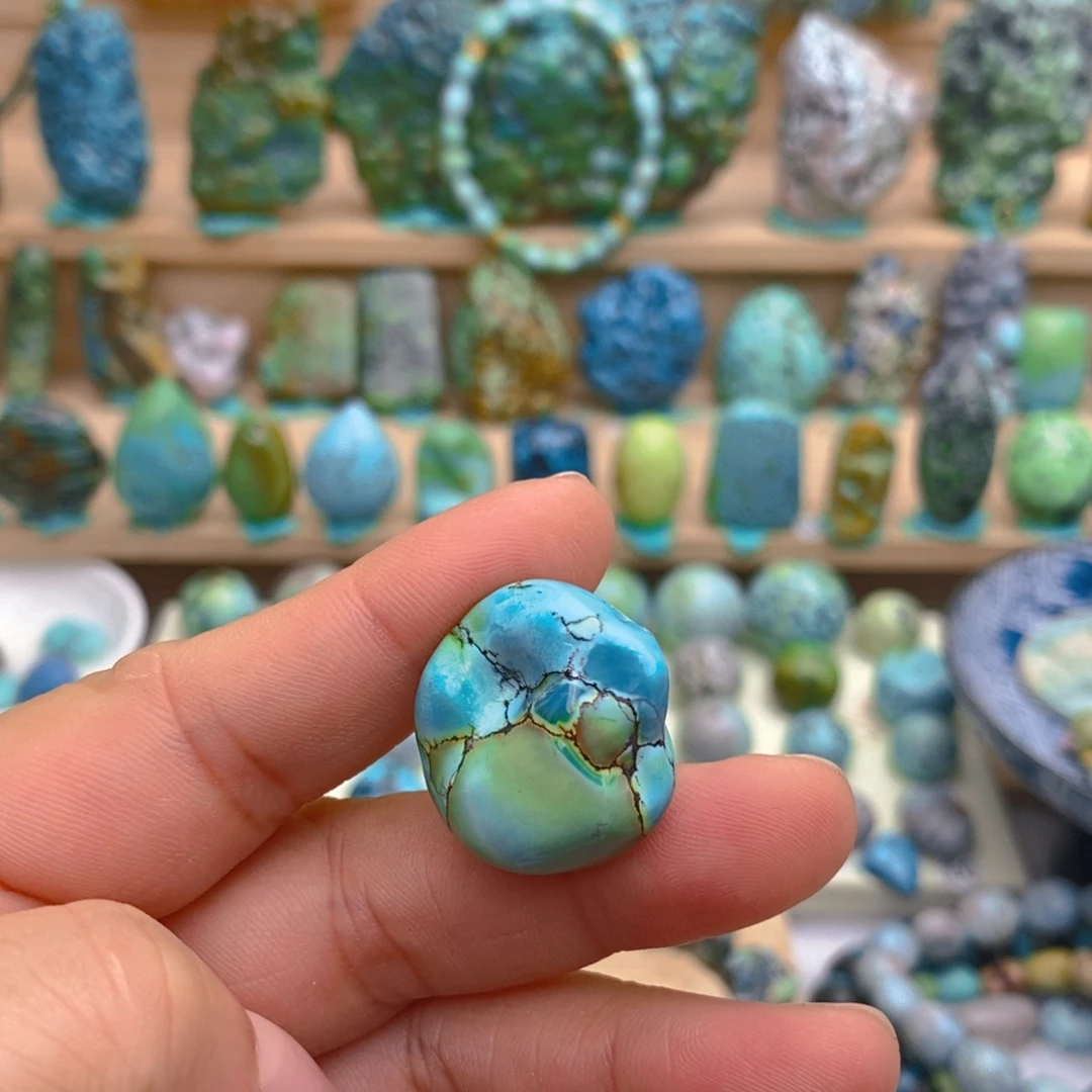 定制绿松石未镶嵌吊坠