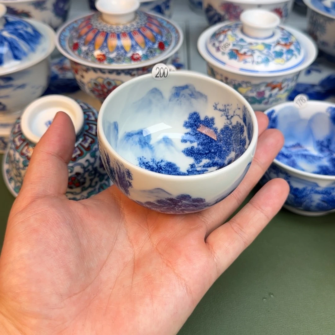 彥祖純手工手繪茶具200