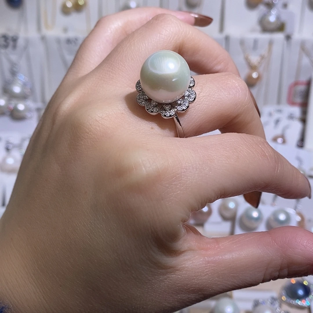 淡水珍珠戒指未镶嵌w14