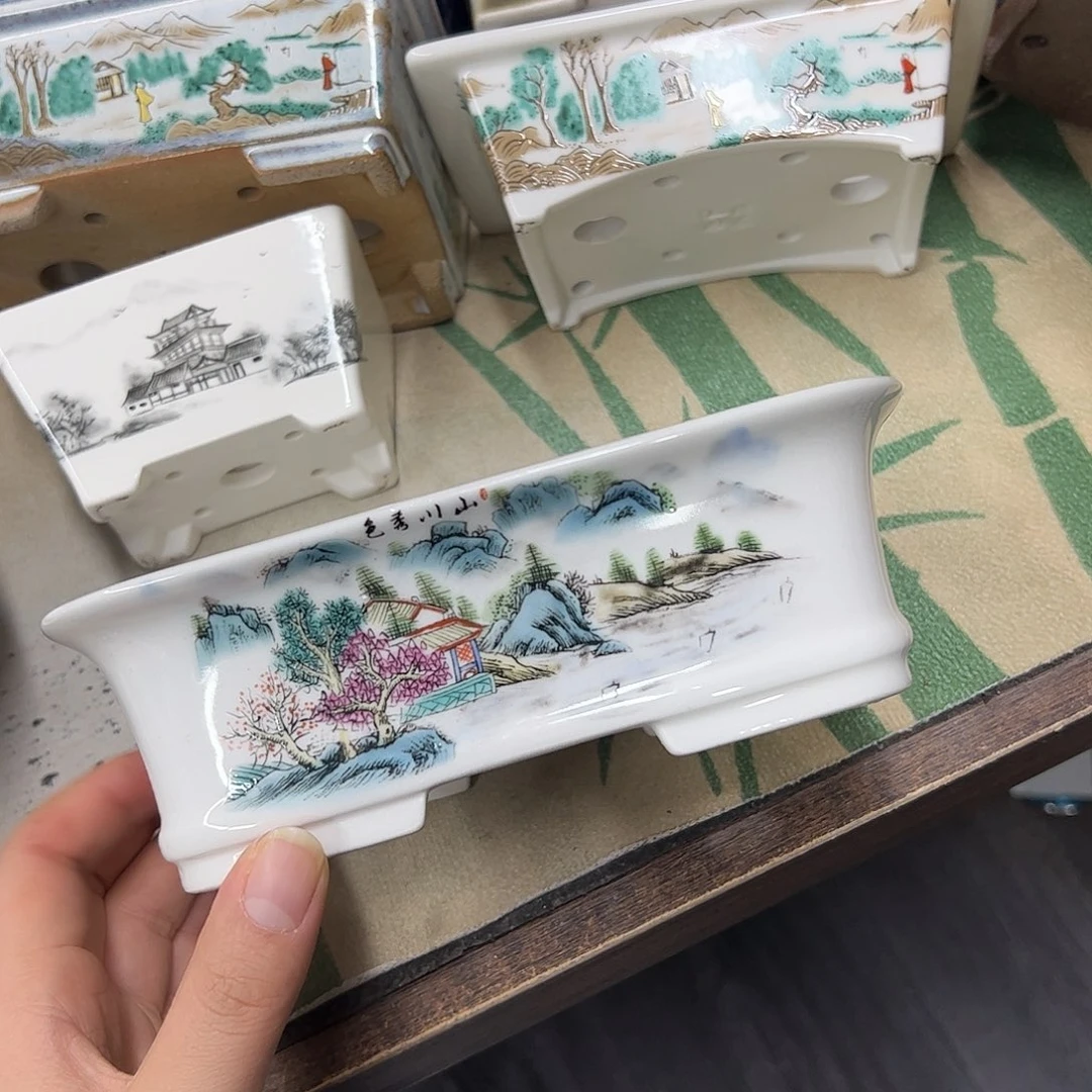 相***7紫砂花盆407号瑕疵18/14/5.5cm