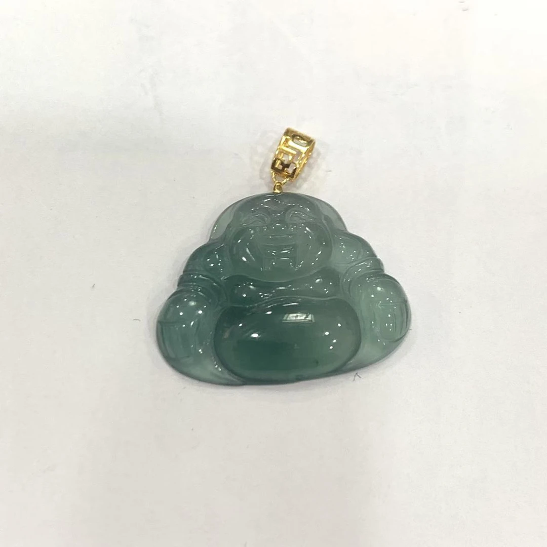 天然翡翠A货佛公