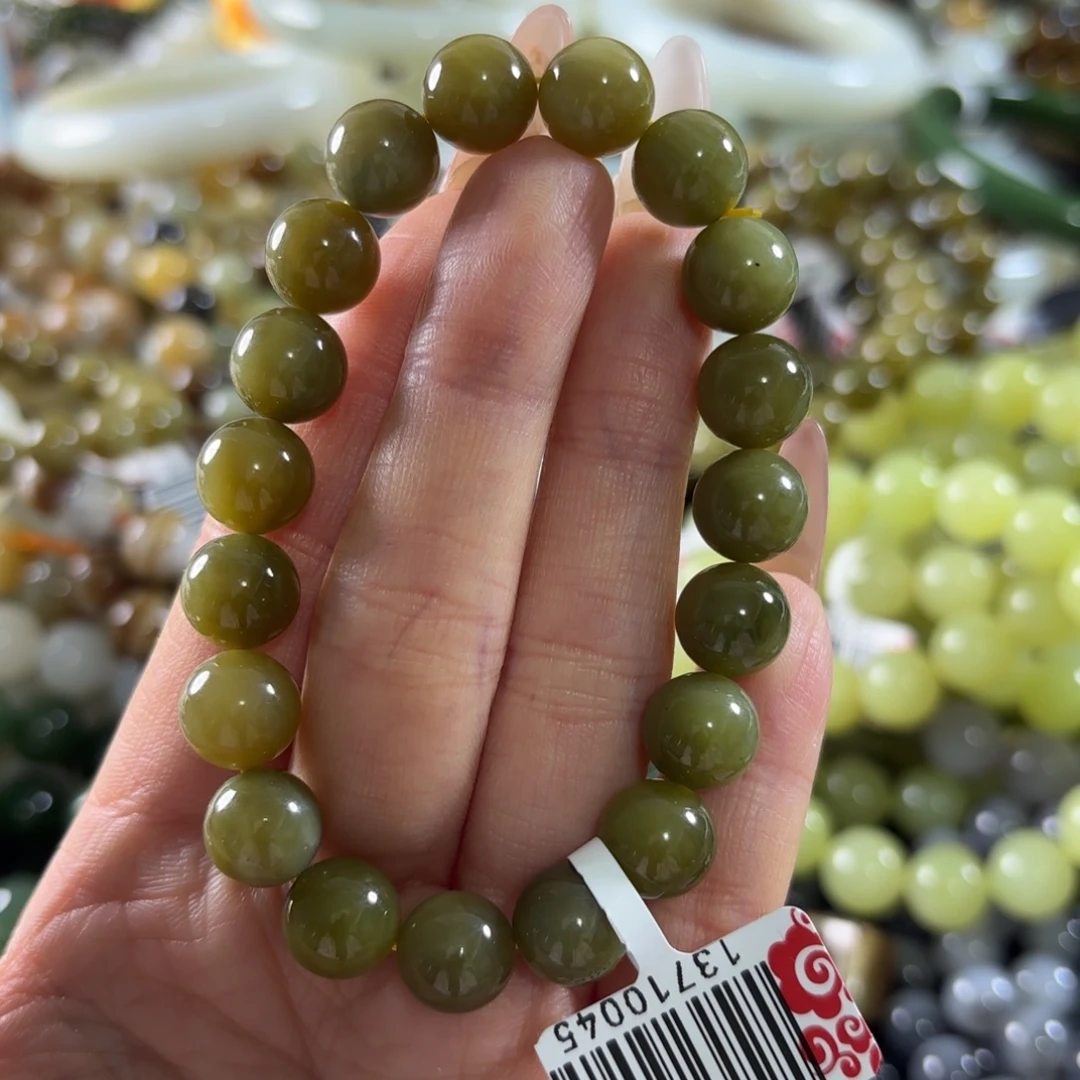 和田玉未镶嵌手串160