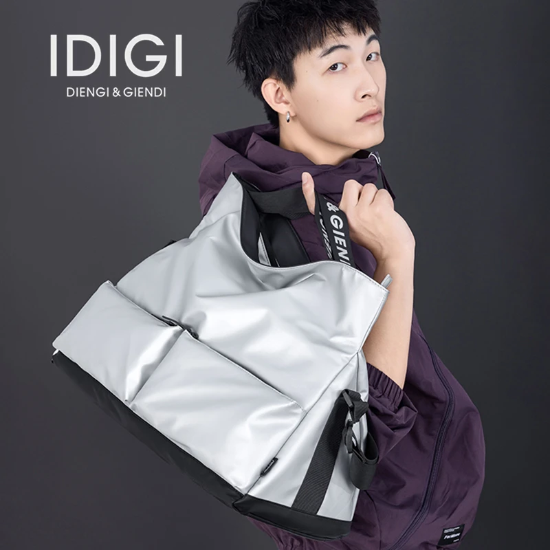 IDIGI品牌时尚旅行包男手提斜挎休闲潮流健身包女户外轻便出差包