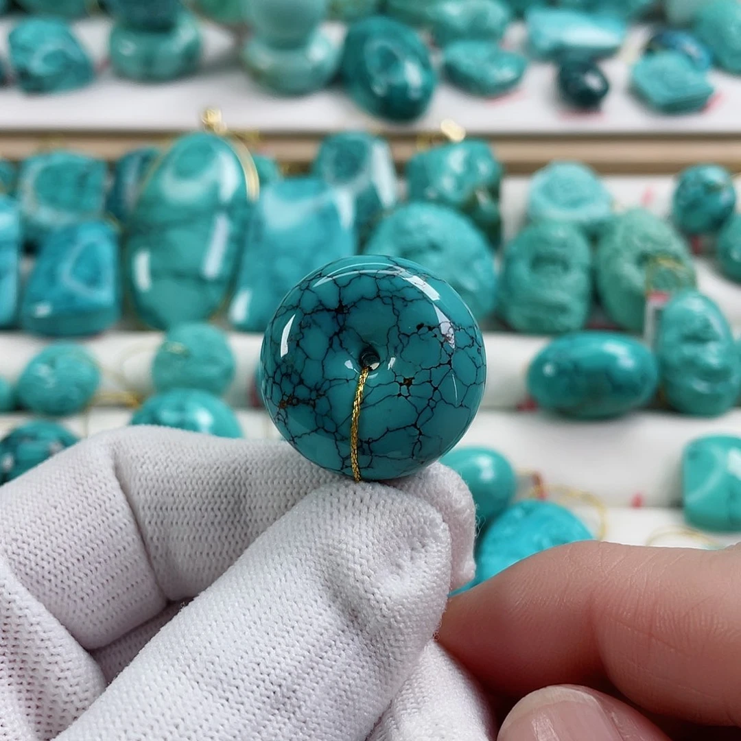 绿松石车挂未镶嵌直径26.5