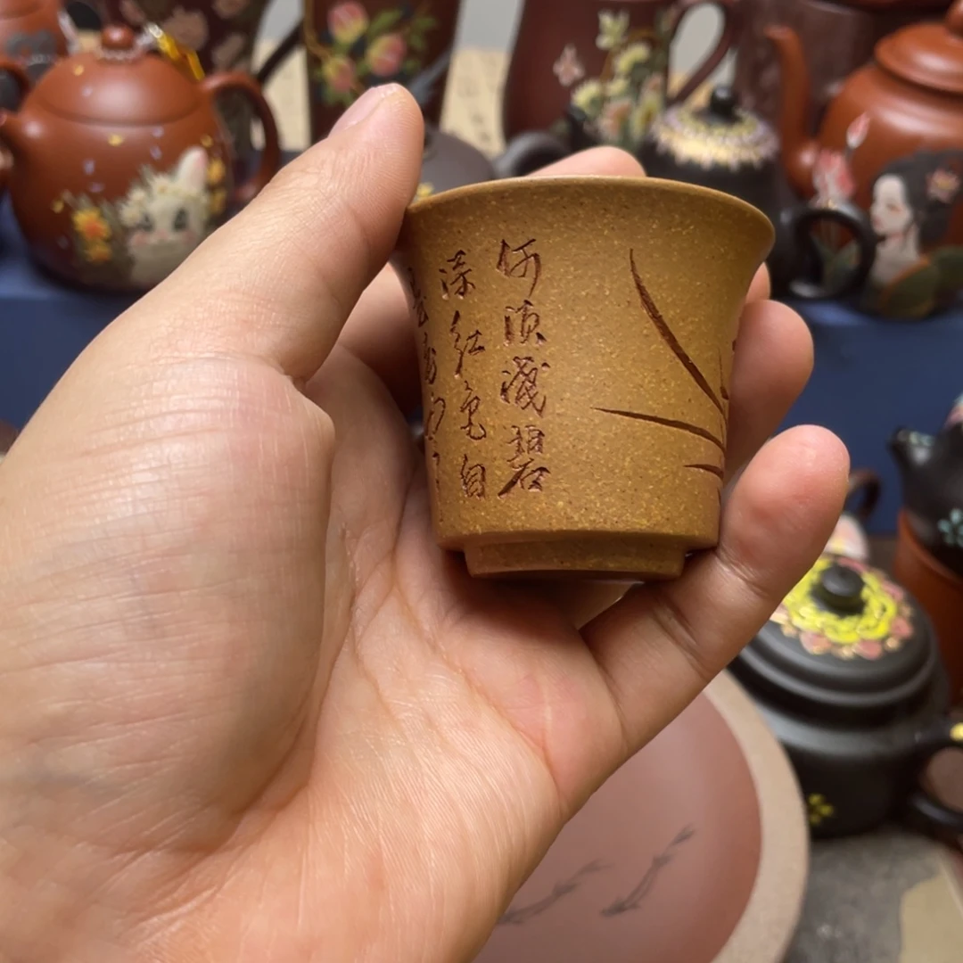 茶杯紫泥紫砂主人杯50cc