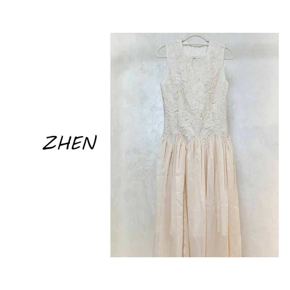 【ZHEN】25K00493 2025新款时尚气质修身显瘦小众设计连衣裙女