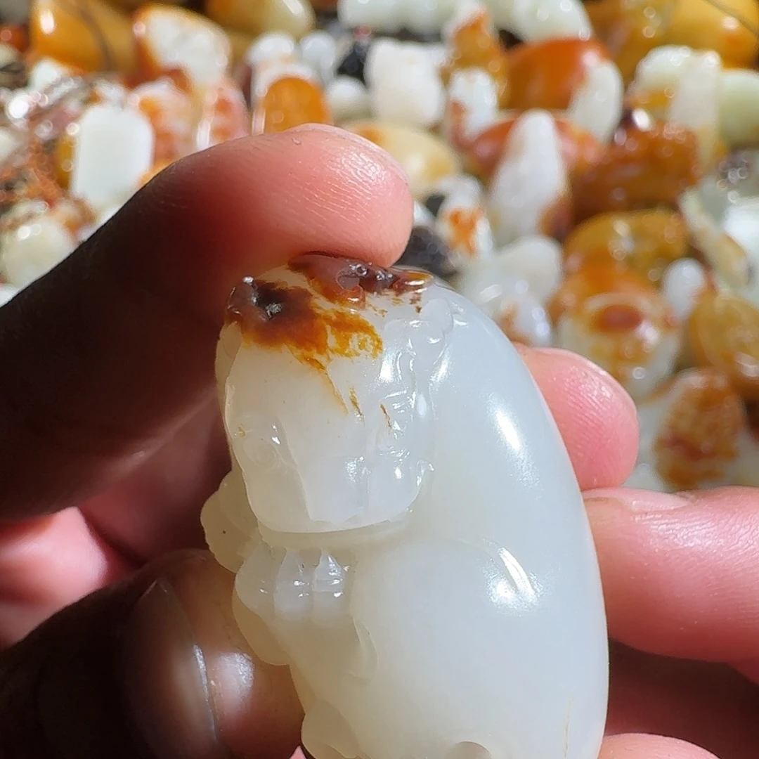 和田玉未镶嵌挂件