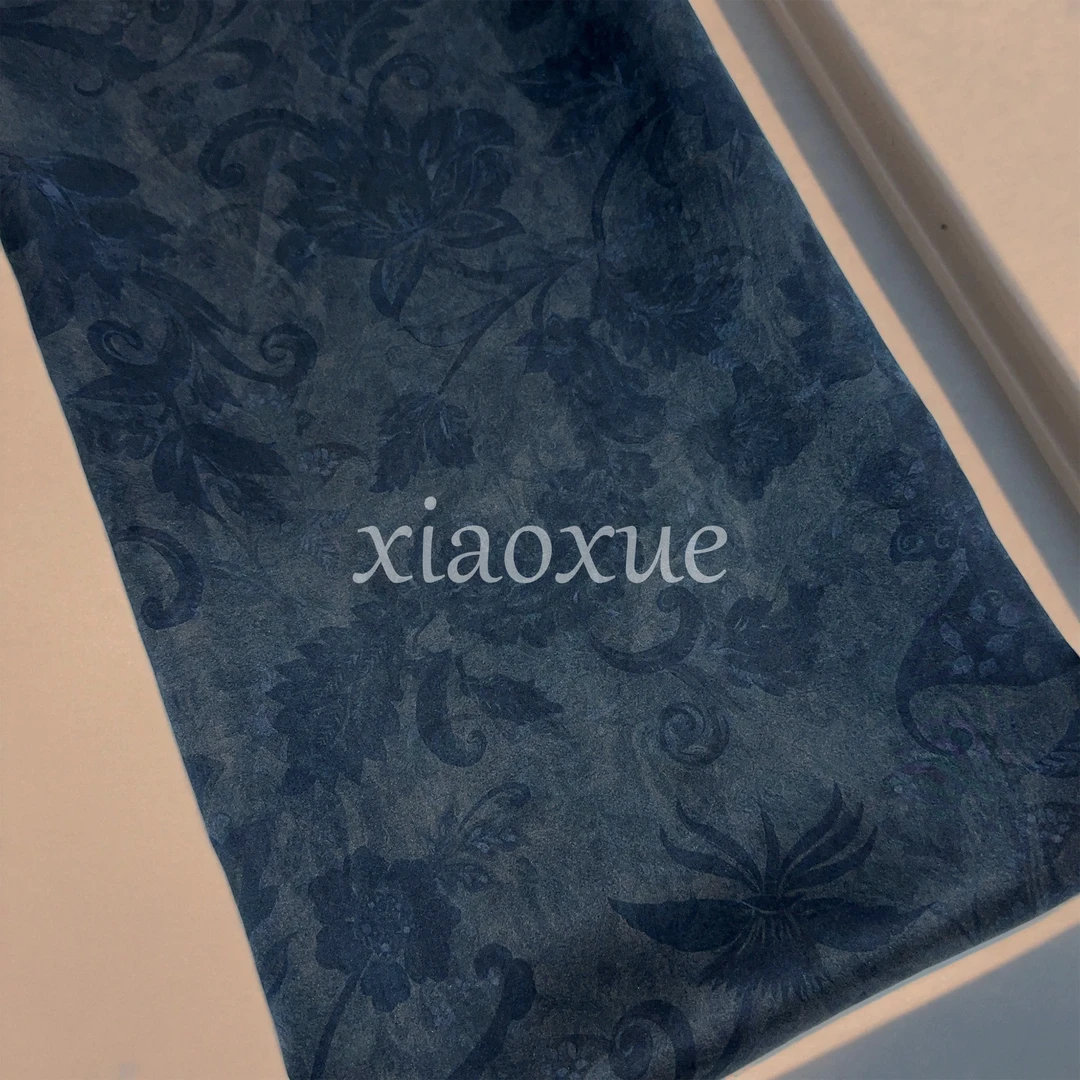 [小重缎-绫纹] 香云纱 110门幅 26姆米 桑蚕丝 丝绸面料 服装布料