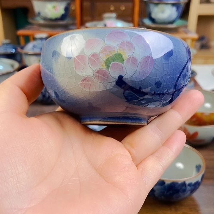 紫***香瓷片手工制作工艺精湛等