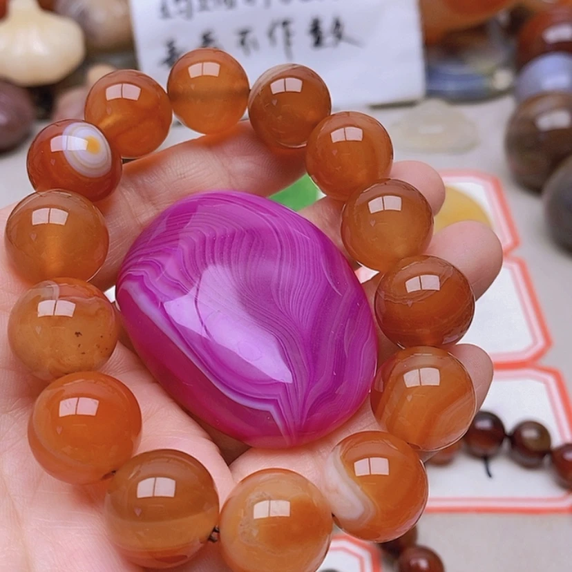 【闪购商品】未镶嵌玛瑙/玉髓珠宝半成品心****妈