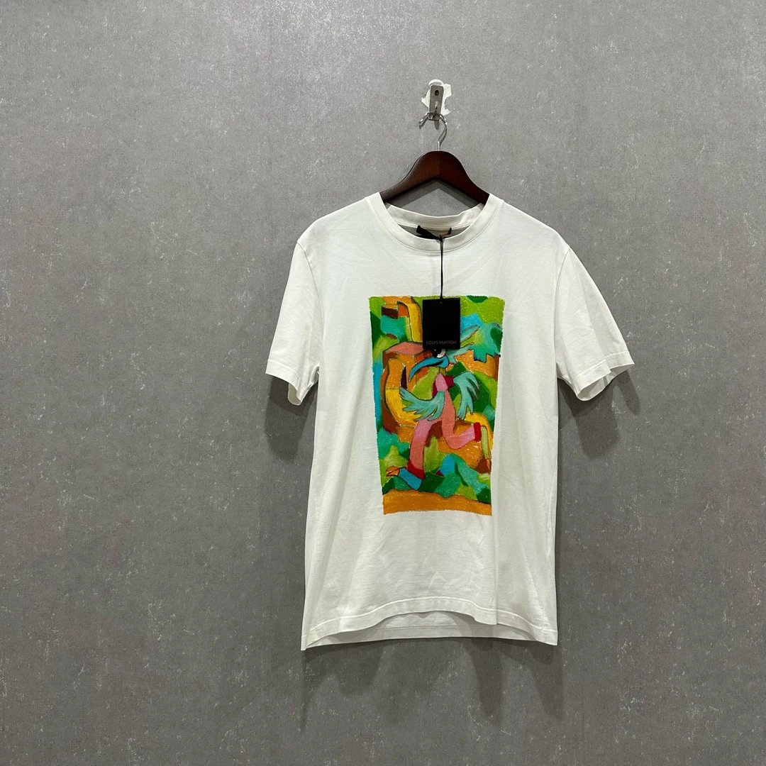 全新未使用 LouisVuitton/路易威登 印花圆领套头短袖L码003322