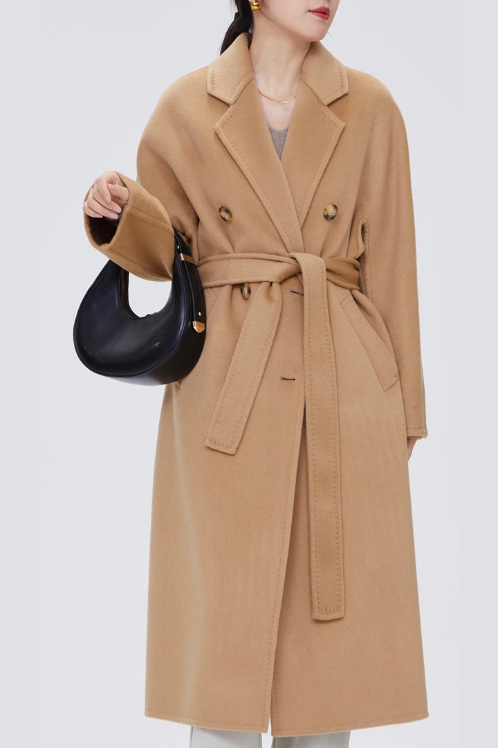 达人专属直播间孤品款毛呢外套高级2023年外套女韩版双面羊毛大衣