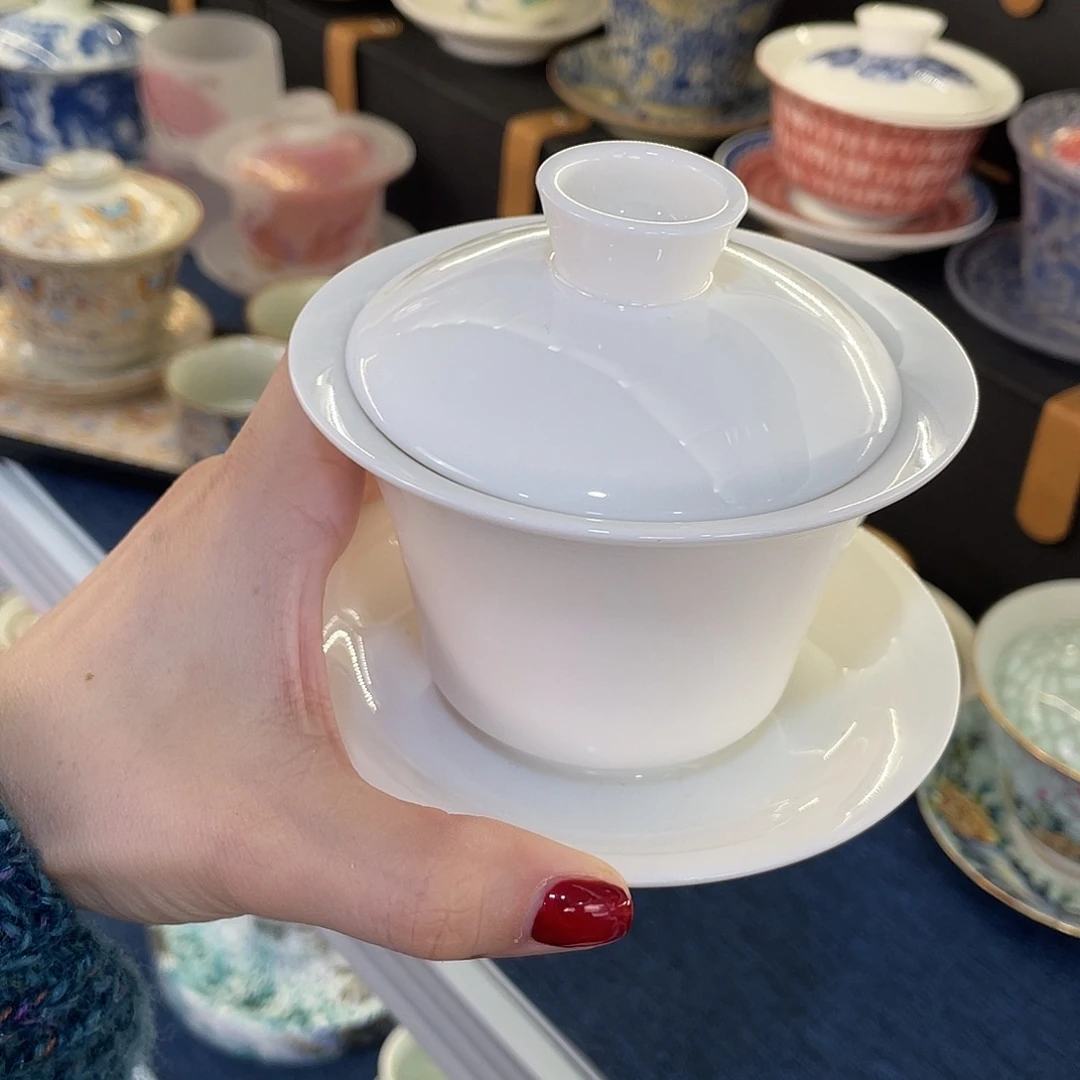 陶景德陶瓷盖碗茶具