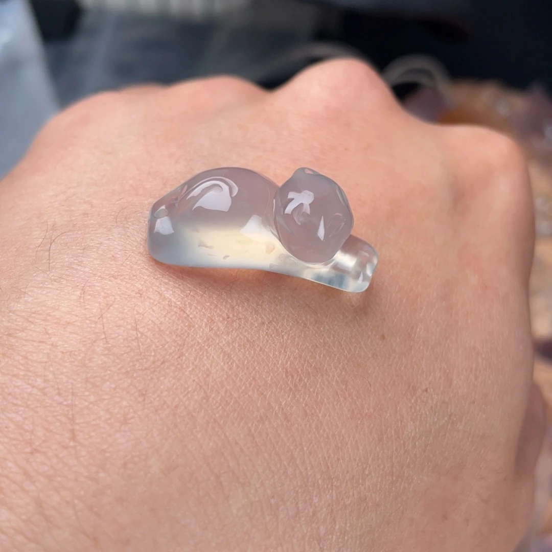 黑***露玛瑙/玉髓未镶嵌颈饰