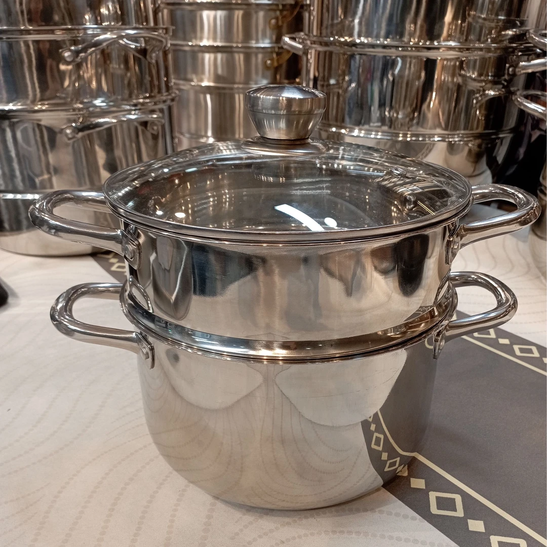 24cm不锈钢双层锅 有破损问题联系客户补发