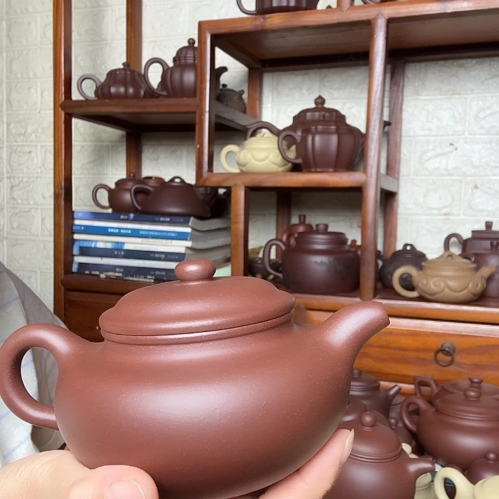 茶壶紫砂仿古300cc底槽清精工半手