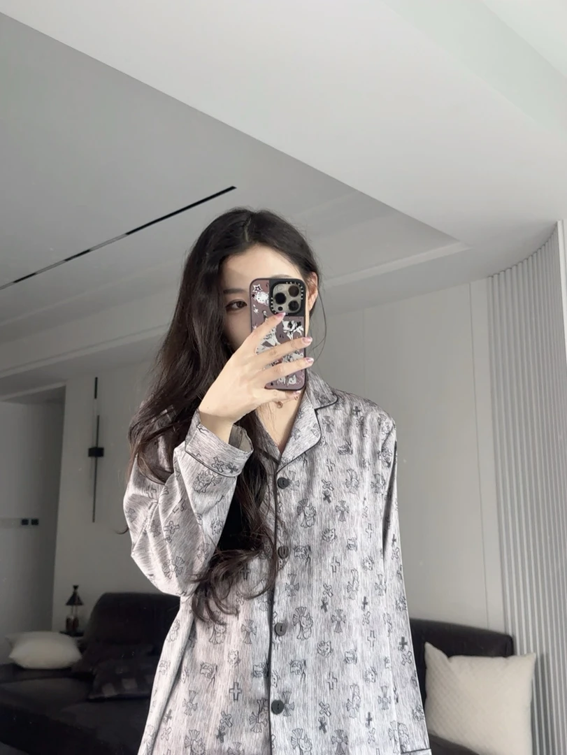 2025年邪恶KT卡通睡衣女冰丝绸春夏季家居服冰丝少女风