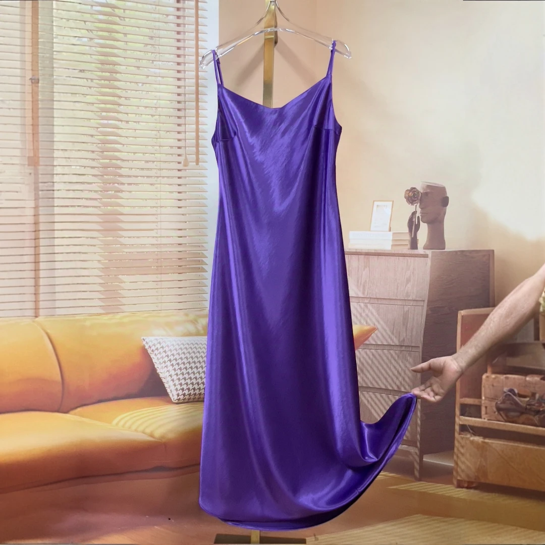 《依家推荐》气质显瘦性感吊带连衣裙长裙