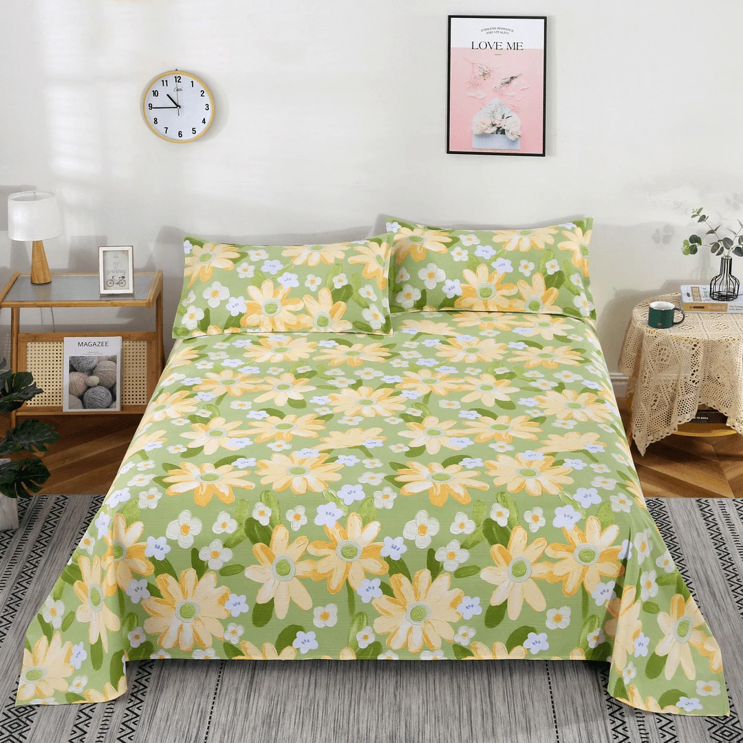 【绿油墨画】加厚山东老粗布亚麻帆布布料四季透气吸汗软凉席