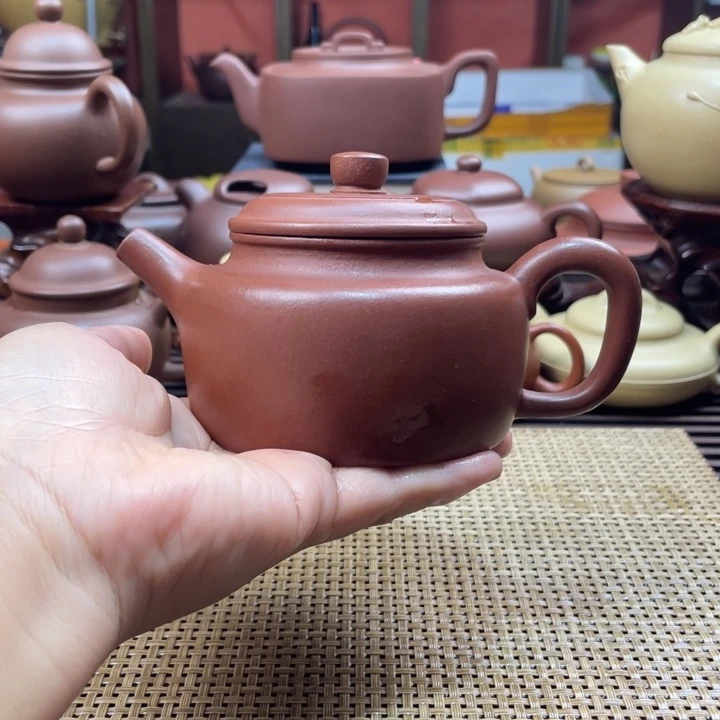 茶壶紫砂得中壶微瑕