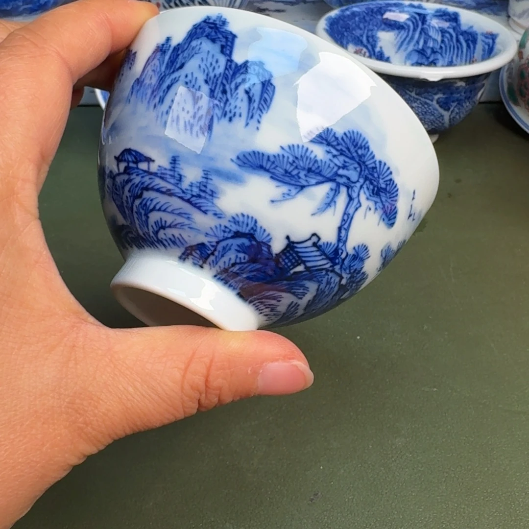 瓷景德镇纯手绘茶具圆圆221