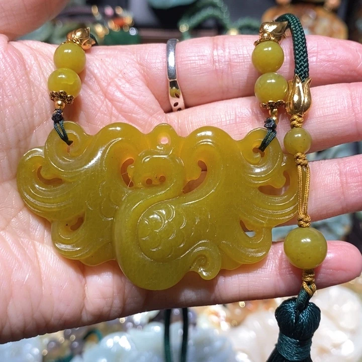 岫玉毛衣链未镶嵌