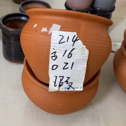 粗陶红陶绿植花盆214
