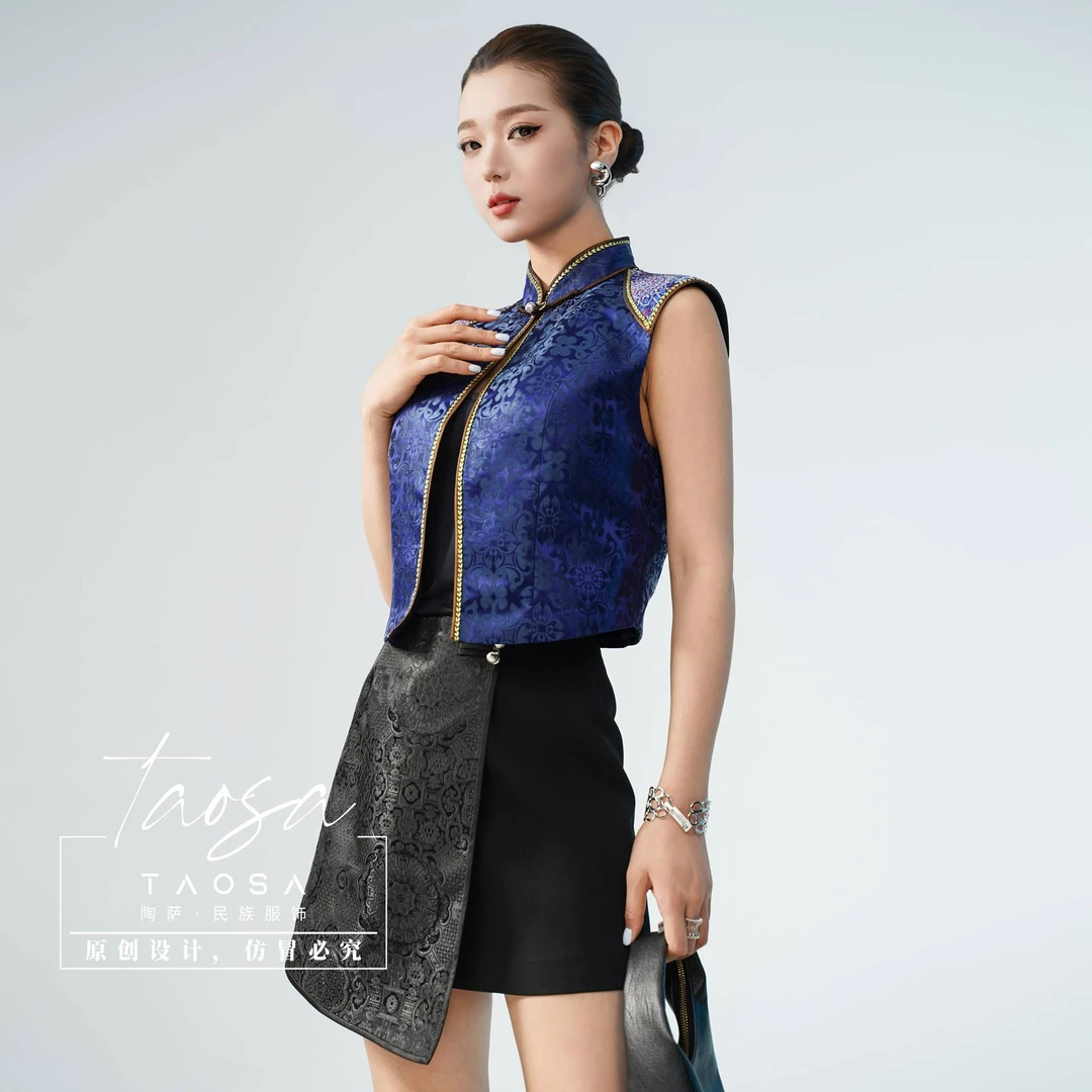 【陶萨】M022-极简主义设计师款马甲 陶萨民族服饰