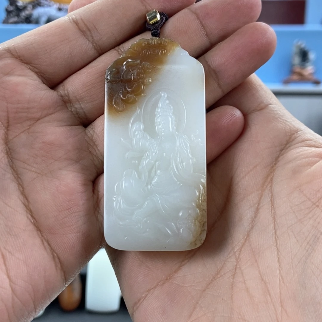 和田玉未镶嵌挂件