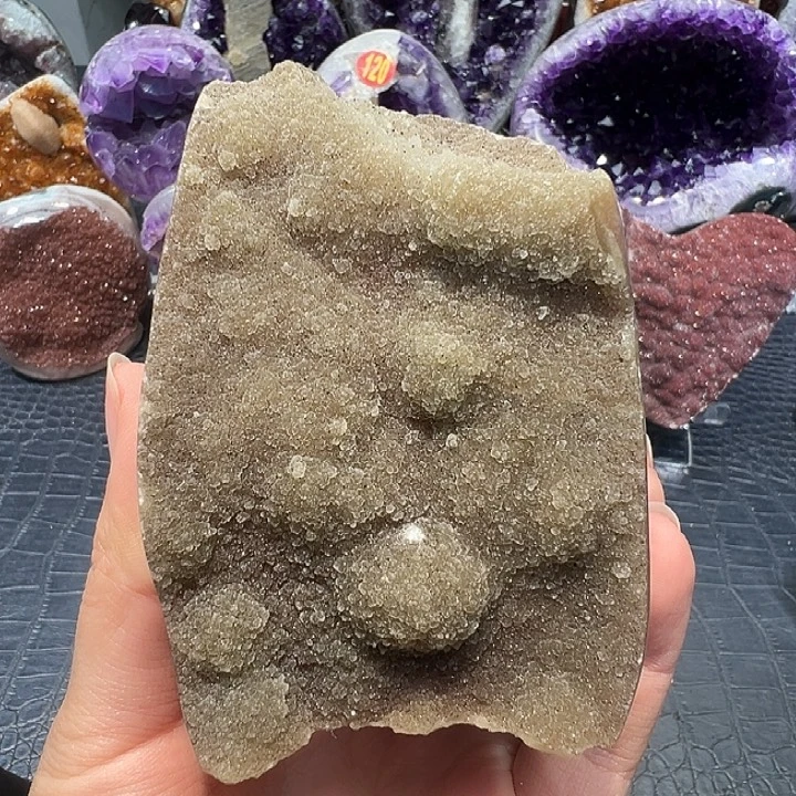 未镶嵌紫晶珠宝半成品