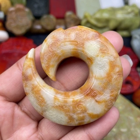 蛇纹石玉颈饰未镶嵌76
