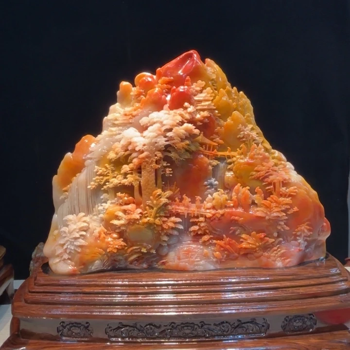 用***3寿山石寿山石摆件文化