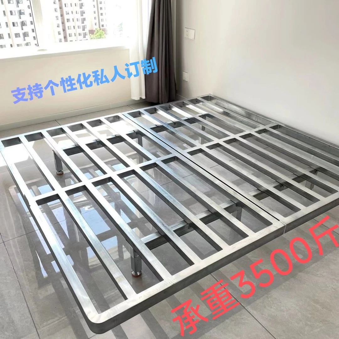 网红钢构悬浮床民宿专用轻奢无异响钢结构铁架铁艺钢架床加厚结实