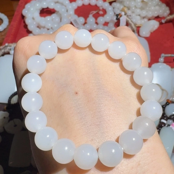 和田玉未镶嵌手链