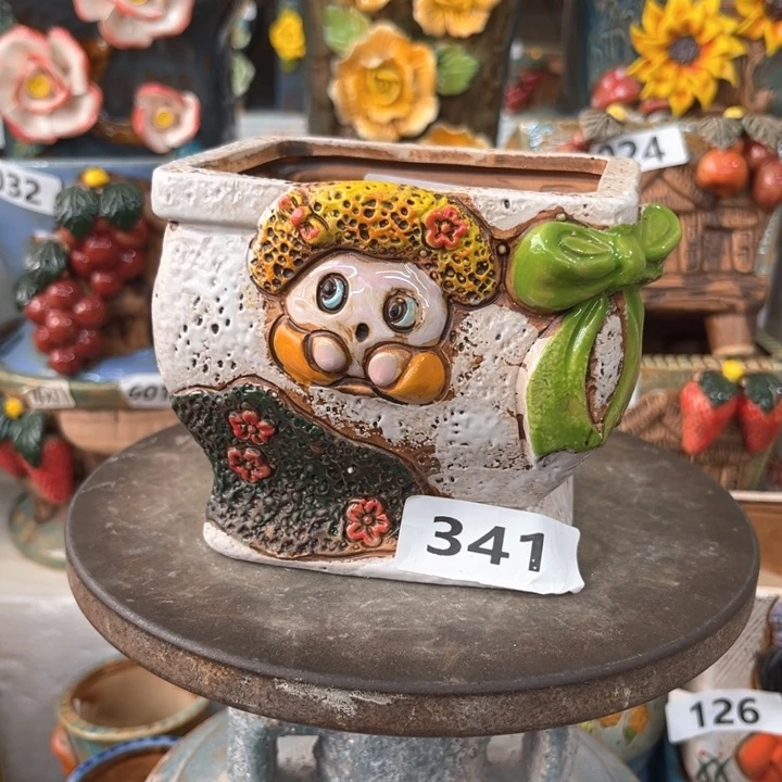 紫砂花盆粗陶材质多肉花盆