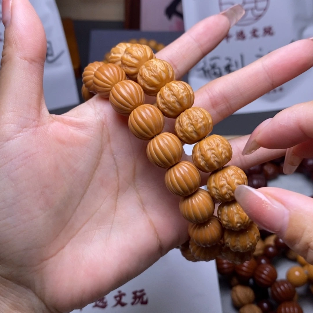 手串文玩核桃京八棱瓜珠